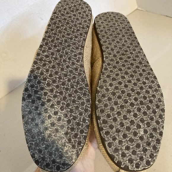 SOLD Toms Beige Natural ECO Un-dyed Jute Fabric Slip On Comfort Shoes Size M10.5 - Picture 11 of 11